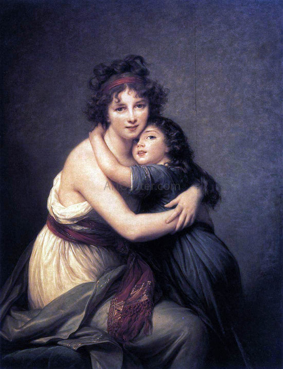 Elisabeth Le Brun Self-Portrait with Her Daughter, Julie - Art Print