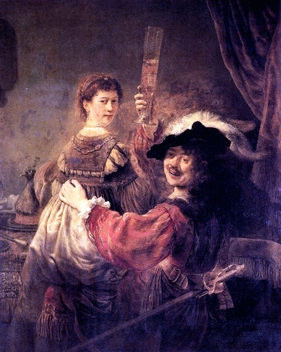  Rembrandt Van Rijn Self-portrait With Saskia - Art Print