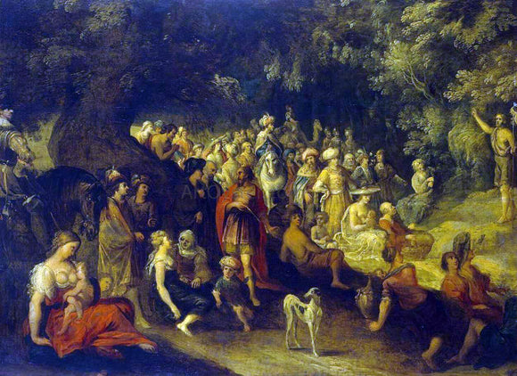  III Hans Jordaens Sermon of St John the Baptist - Art Print