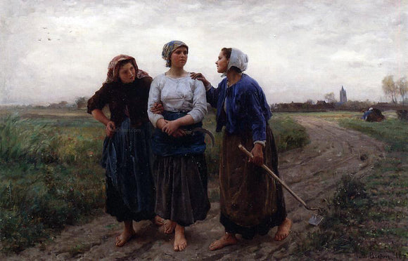  Jules-Adolphe Breton Setting out for the Fields - Art Print