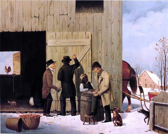  George Henry Durrie Settling a Bill - Art Print