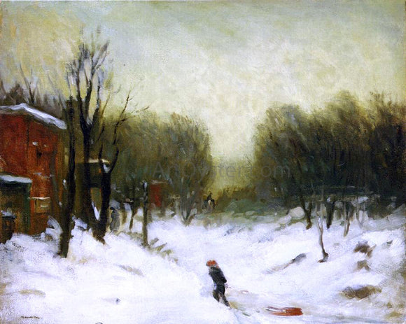  Robert Henri Seventh Avenue in the Snow - Art Print
