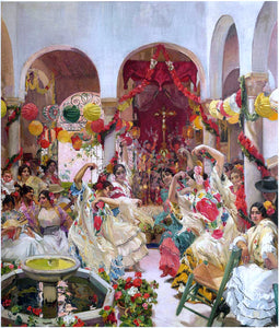  Joaquin Sorolla Y Bastida Seville, the Dance - Art Print