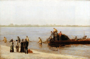  Thomas Eakins Shad Fishing at Gloucester on the Delaware River - Art Print