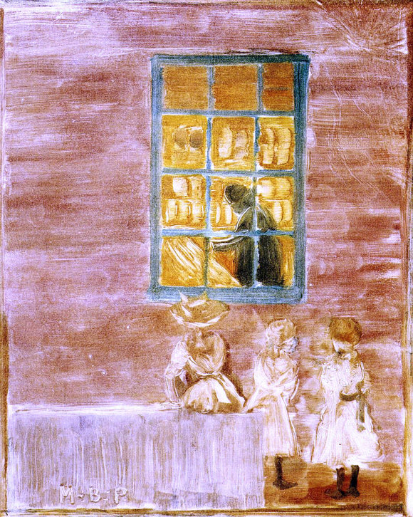  Maurice Prendergast Shadow (also known as Children by a Window) - Art Print