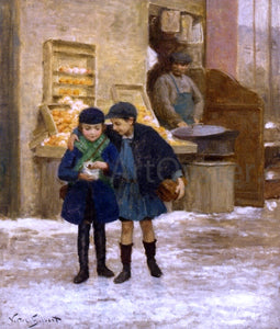  Victor Gabriel Gilbert Sharing the Treats - Art Print