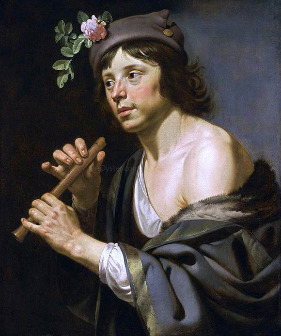  Jan Van Bijlert Shepherd Holding a Flute - Art Print
