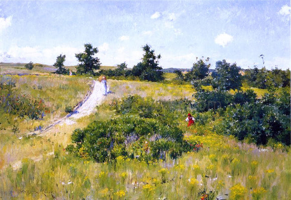  William Merritt Chase Shinnecock Landscape with Figures - Art Print