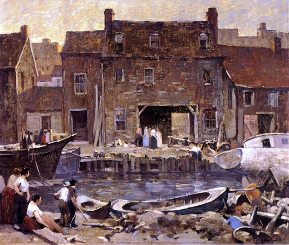  Robert Spencer Ship Chandler's Row - Art Print