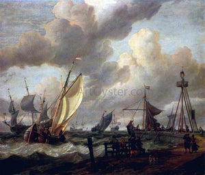  Abraham Storck Shipping - Art Print