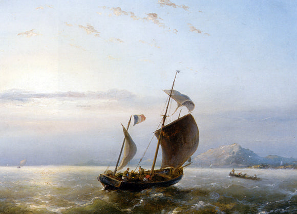  Nicolaas Riegen Shipping Near the Havre - Art Print