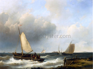  Senior Abraham Hulk Shipping of the Dutch Coast - Art Print