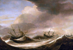  The Elder Pieter Mulier Ships in a Heavy Sea Running Before a Storm - Art Print