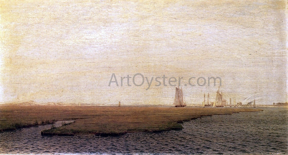  William Trost Richards Ships in the Inlet, Atlantic City - Art Print