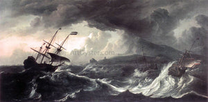  Ludolf Backhuysen Ships Running Aground in a Storm - Art Print