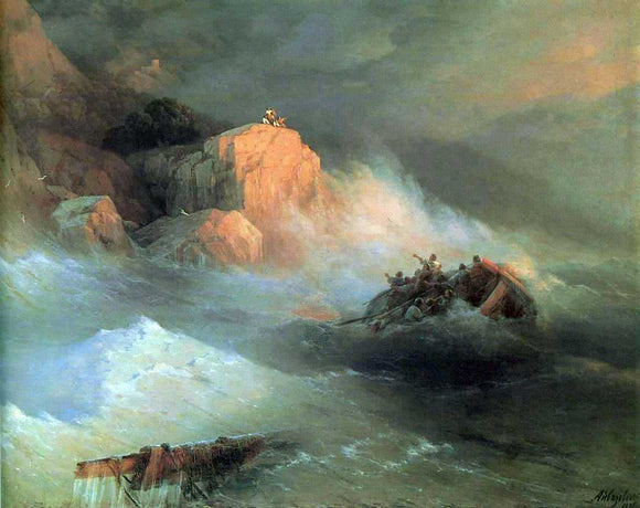  Ivan Constantinovich Aivazovsky Shipwreck - Art Print