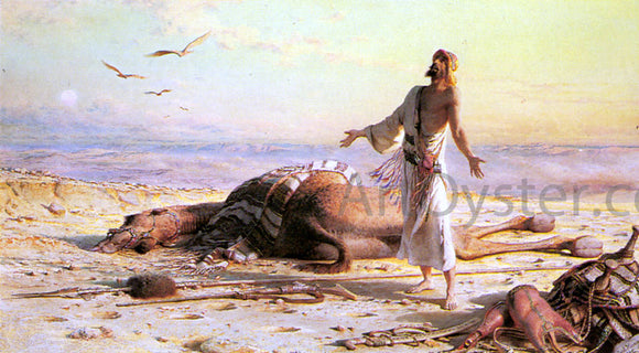  Carl Haag Shipwreck in the Desert - Art Print