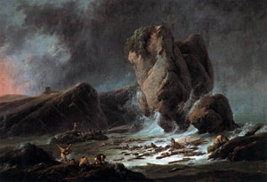  Jean-Baptiste Pillement Shipwrecked Sailors Coming Ashore - Art Print