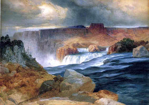  Thomas Moran Shoshone Falls, Idaho - Art Print