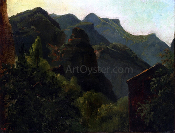  Theodore Rousseau Side of the Valley of Saint-Fincent (Auvergne) - Art Print