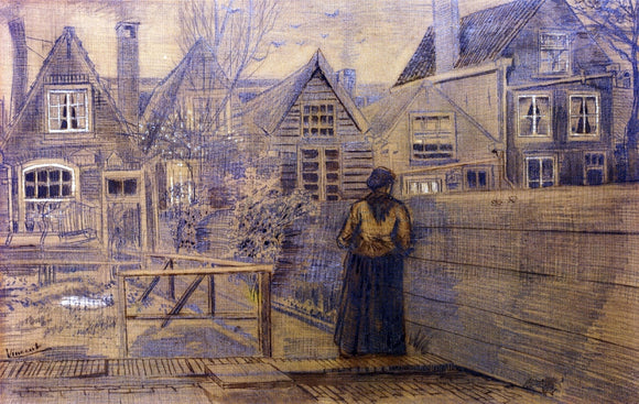 Vincent Van Gogh Sien's Mother's House Seen from the Backyard - Art Print