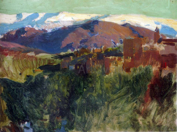  Joaquin Sorolla Y Bastida Sierra Nevada from the Alhambra, Grenada - Art Print