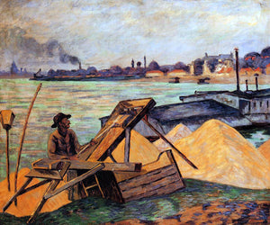  Armand Guillaumin Sifting Sand - Art Print