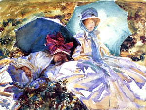 John Singer Sargent Simplon Pass: The Green Parasol - Art Print