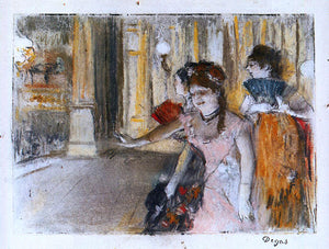  Edgar Degas Singers on Stage - Art Print