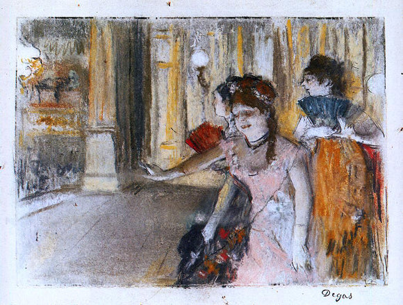  Edgar Degas Singers on Stage - Art Print