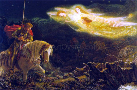  Arthur Hughes Sir Galahad - Art Print