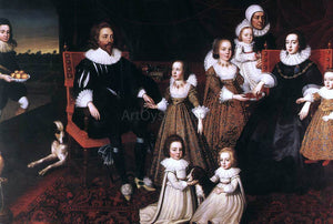  Cornelius Johnson Sir Thomas Lucy and his Family - Art Print