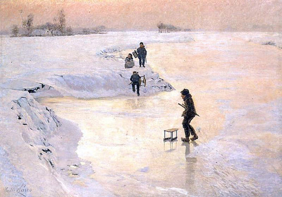  Emile Claus Skaters - Art Print