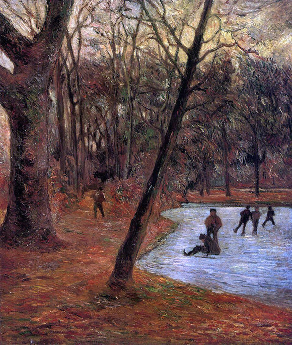  Paul Gauguin Skaters in Fredericksberg Park - Art Print