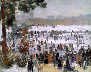  Pierre Auguste Renoir Skaters in the Bois de Boulogne - Art Print
