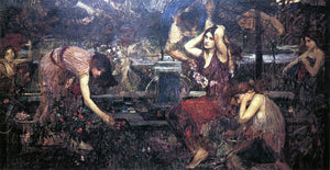  John William Waterhouse Sketch for 'Flora and the Zephyrs' - Art Print