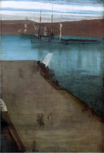  James McNeill Whistler Sketch for "Nocturne in Blue and Gold: Valparaiso Bay" - Art Print