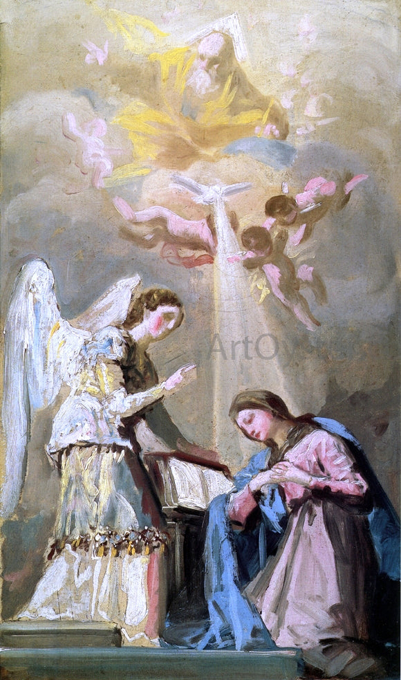  Francisco Jose de Goya Y Lucientes Sketch for The Annunciation - Art Print