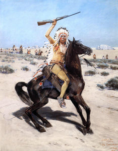  Henry F Farney A Sketch for 'The Challenge' - Art Print