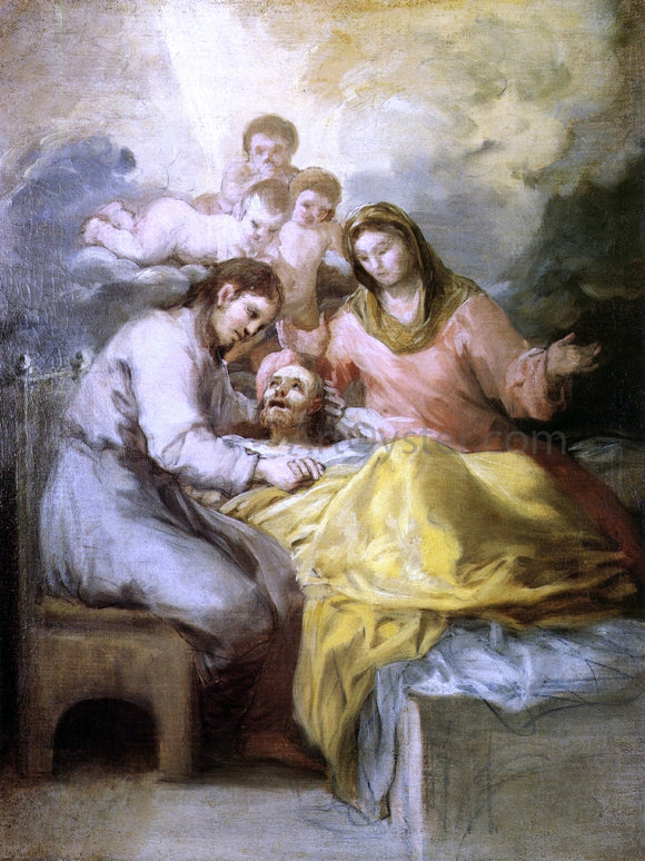  Francisco Jose de Goya Y Lucientes Sketch for The Death of Saint Joseph - Art Print