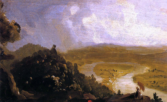  Thomas Cole Sketch for 'The Oxbow' - Art Print