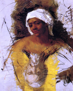 Mary Cassatt Sketch of Mrs. Currey: Sketch of Mr. Cassatt - Art Print