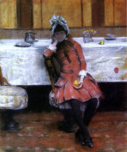  William Merritt Chase Sketch on a Young Girl on Ocean Steamer - Art Print