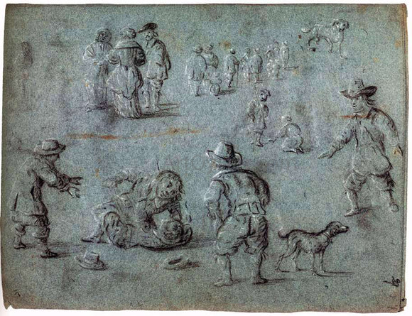  Hendrick Cornelisz Van Vliet Sketchbook - Art Print