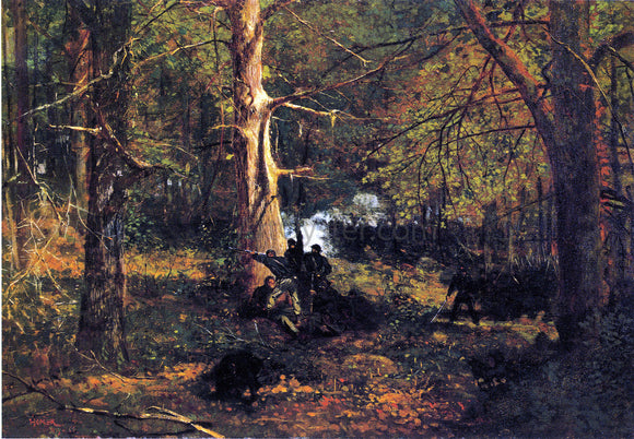  Winslow Homer Skirmish in the Wilderness - Art Print