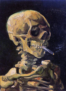  Vincent Van Gogh A Skull with Burning Cigarette - Art Print