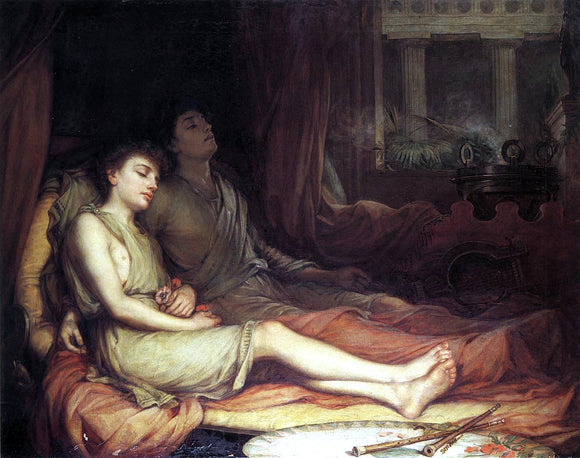  John William Waterhouse Sleep and His Half-Brother Death - Art Print