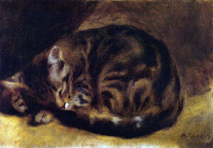  Pierre Auguste Renoir Sleeping Cat - Art Print