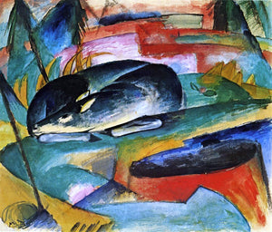  Franz Marc Sleeping Deer - Art Print