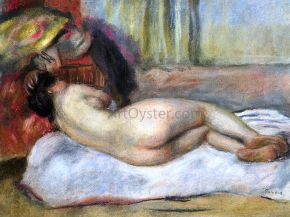  Pierre Auguste Renoir Sleeping Nude with Hat (also known as Repose) - Art Print